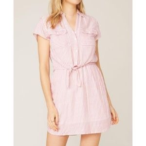 Jack by BB Dakota Striped Shirt Dress